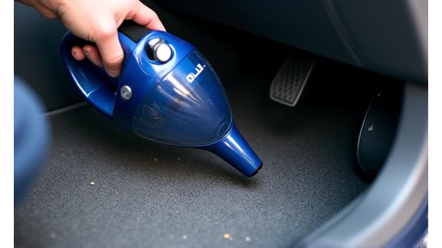 Technicien thaito-go.com effectuant une aspiration méticuleuse de l'habitacle d'une voiture